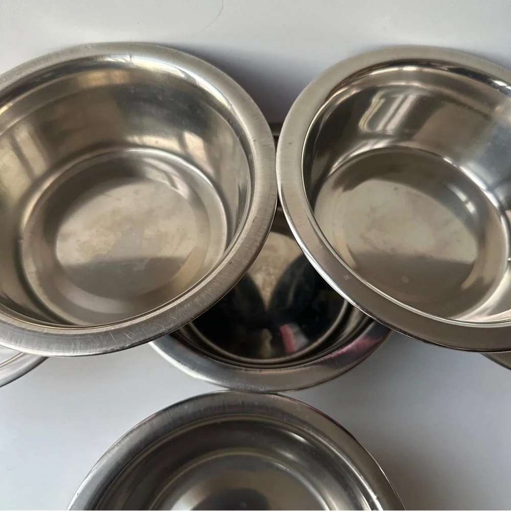 ONLY Black & Pink Dog Bowls Paw Print Bone Pet Food Water Dish OS